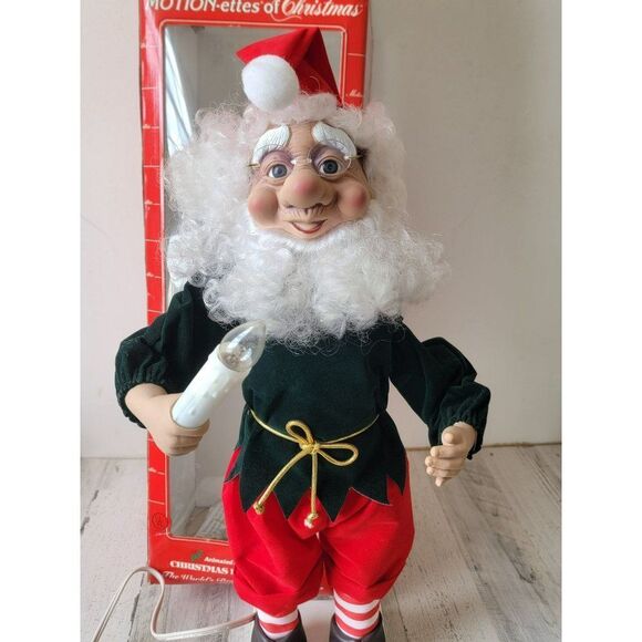 Vintage Telco motionette elf animated Xmas decor santa - Picture 3 of 14